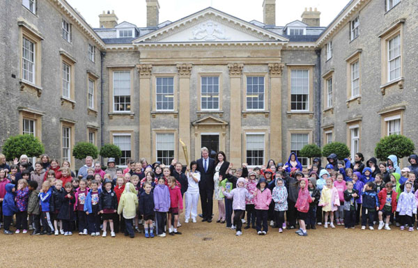 Olympics flame to Althorp, Northampton