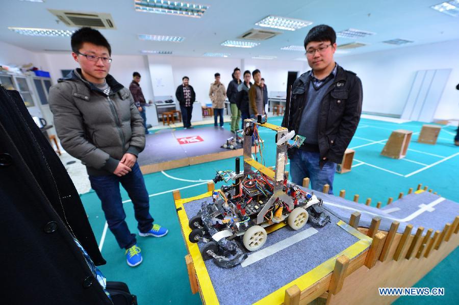 Award-winning projects of China Robot Competition displayed