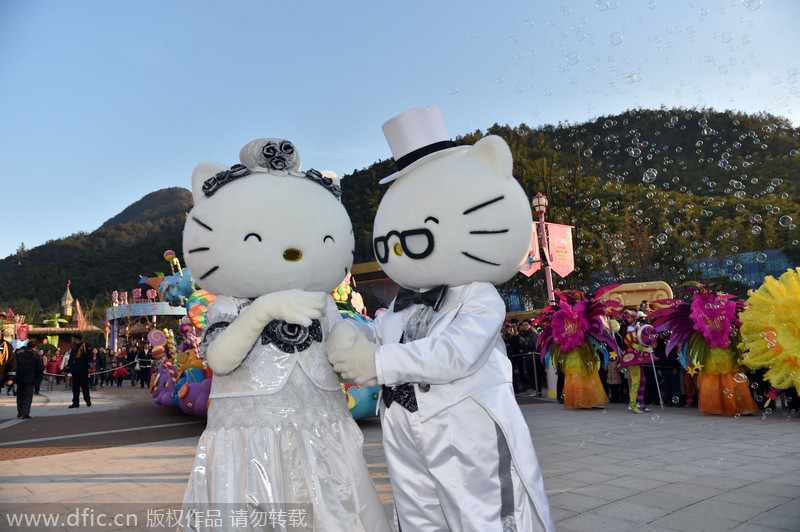 Hello Kitty theme park opens in Zhejiang