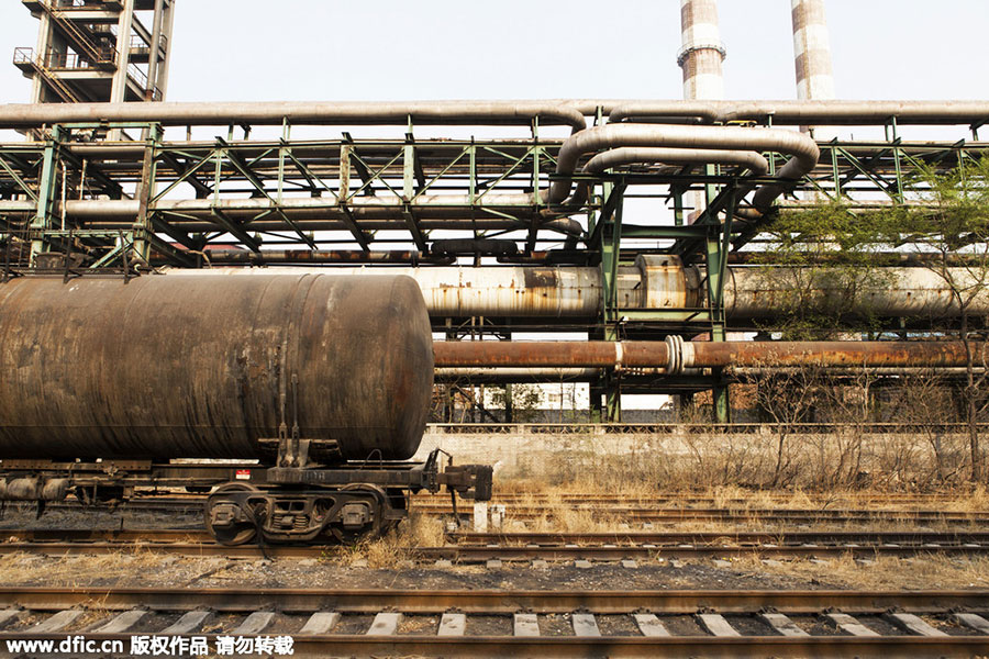 A glimpse of former Shougang industrial site