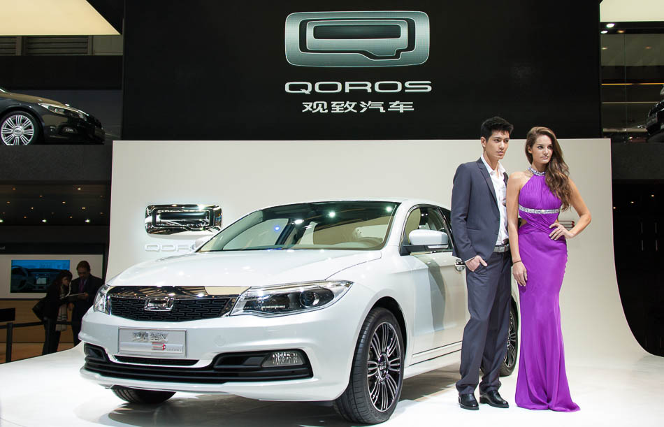 Qoros makes an impression at Shanghai auto show 2013