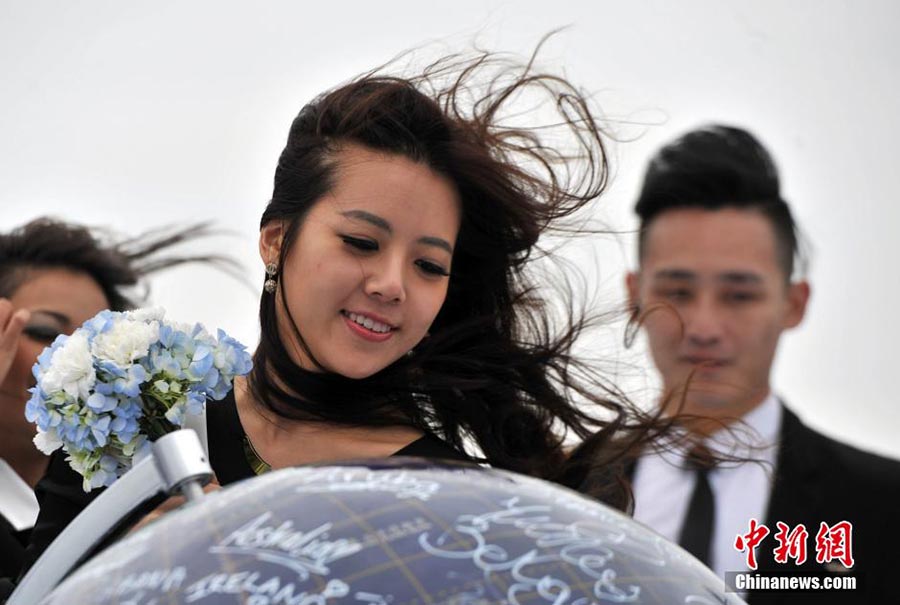 Miss World contestants visit Pingtan in SE China