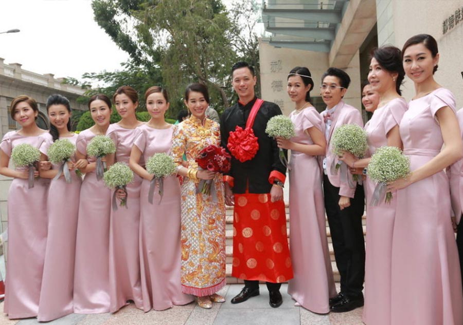 Hong Kong actress Myolie Wu ties the knot in traditional Chinese ceremony