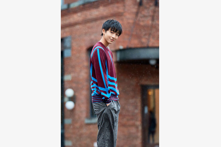 Emerging star Wang Junkai spotted in New York