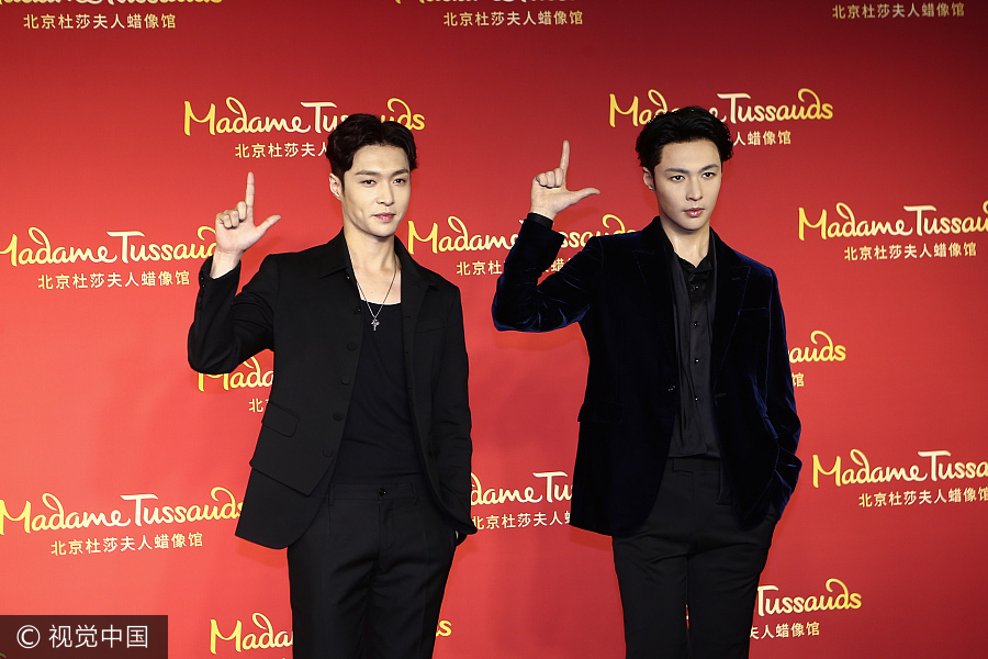 Zhang Yixing's waxwork model unveiled in Beijing