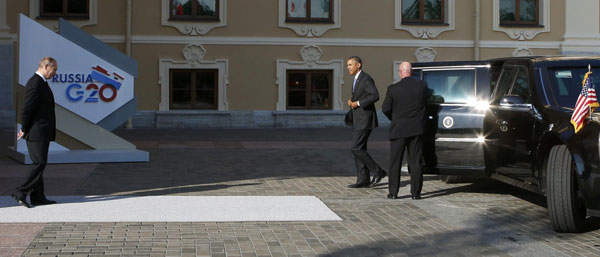 Obama, Putin meet for G20 at St petersburg