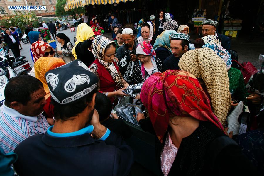 Daily life in old town of Kashgar in Xinjiang