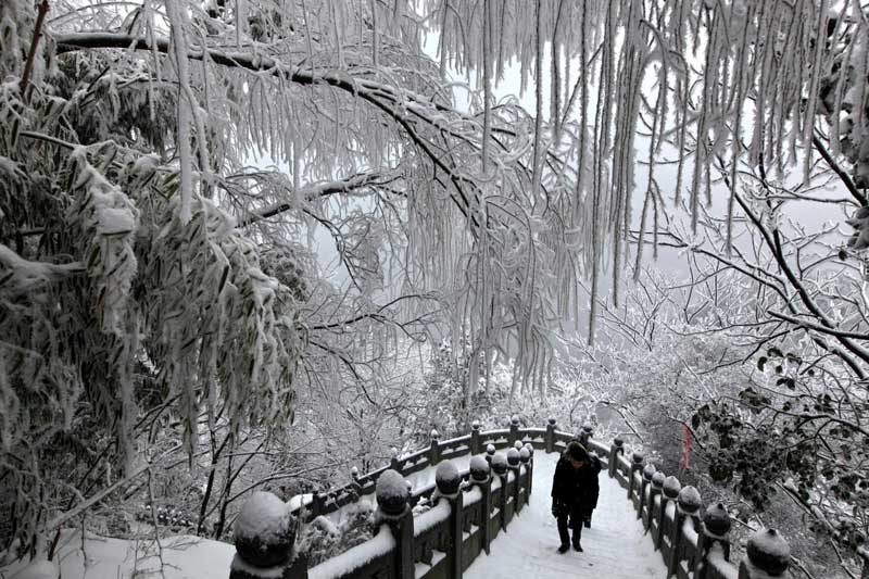 China's white winter