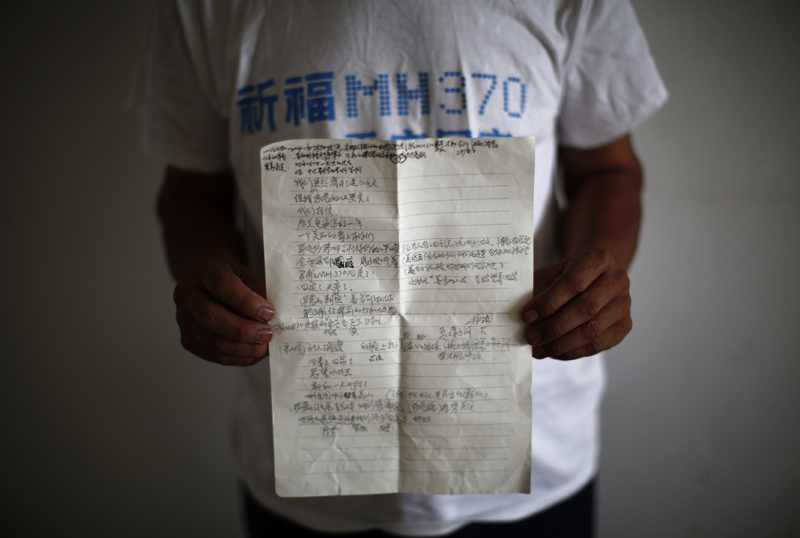 Families find comfort in MH370 passengers' mementos