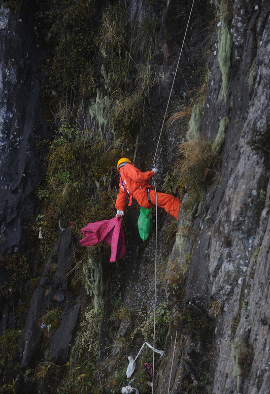 Working on the cliff