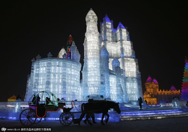 Harbin gets ready for ice and snow festival