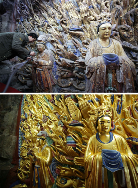 China restores 800-year-old Buddha statue