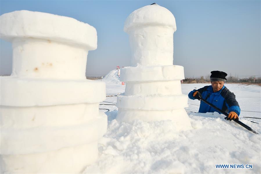 4th snow and lights festival opens in Yinchuan