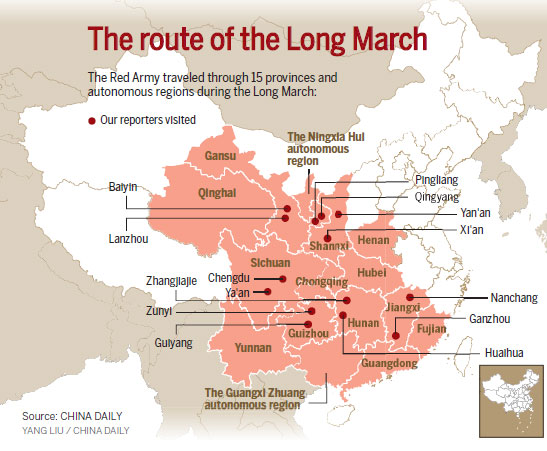 Foreign eyes offer new view of the Long March