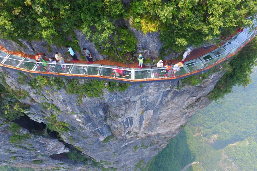 Look down if you dare: world's most vertigo-inducing glass skywalks