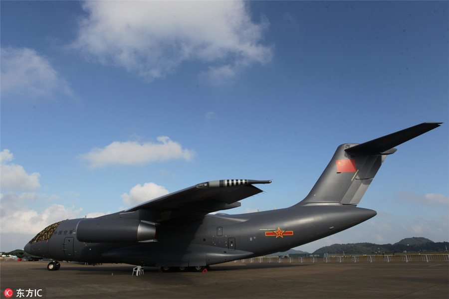 Planes ready to take off at Airshow China