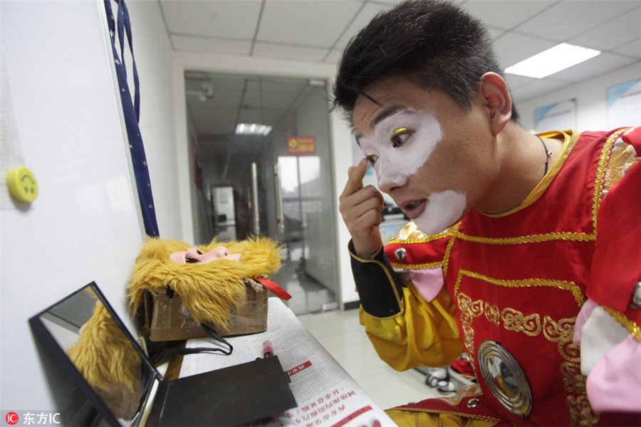 Taxi driver taking Monkey King from screen to streets