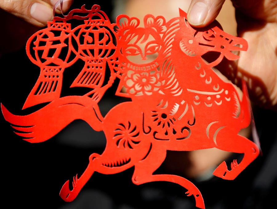 Paper cutting: Year of the Horse