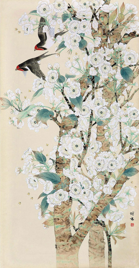 Early bloomers in Chinese paintings