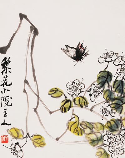 Insects under Qi Baishi's strokes