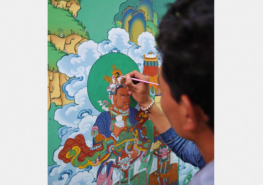 The birth of giant Thangka paintings