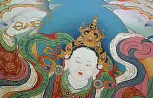 Huge Buddha portrait unfolded in Lhasa's Gandan Temple