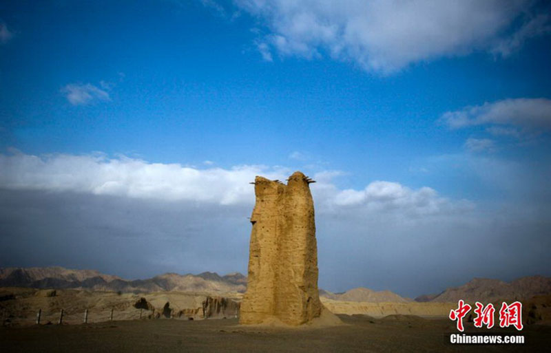 Archaeological sites along Silk Road in China