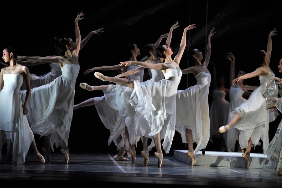 Chinese ballet performers dance at Lincoln Center in NY