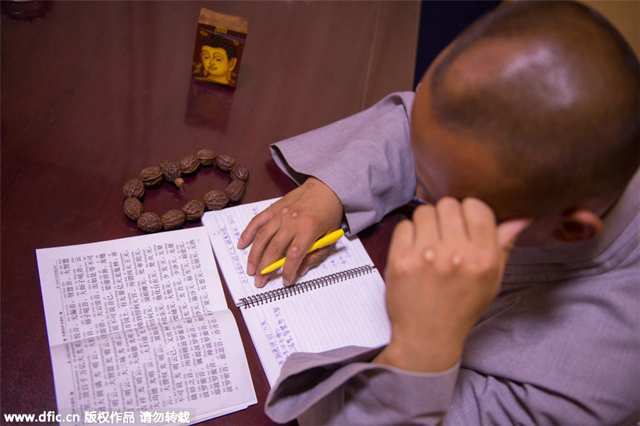 Images capture modern life of a warrior monk