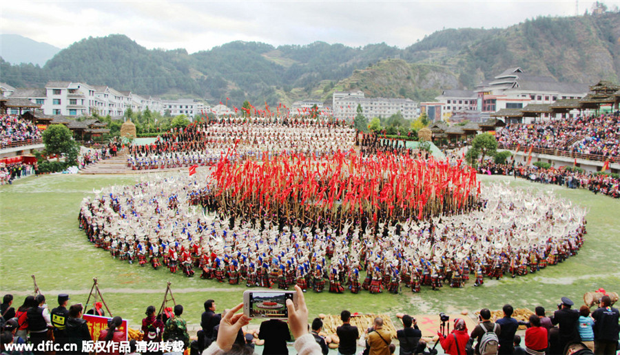 Miao ethnic group celebrates new year in SW China