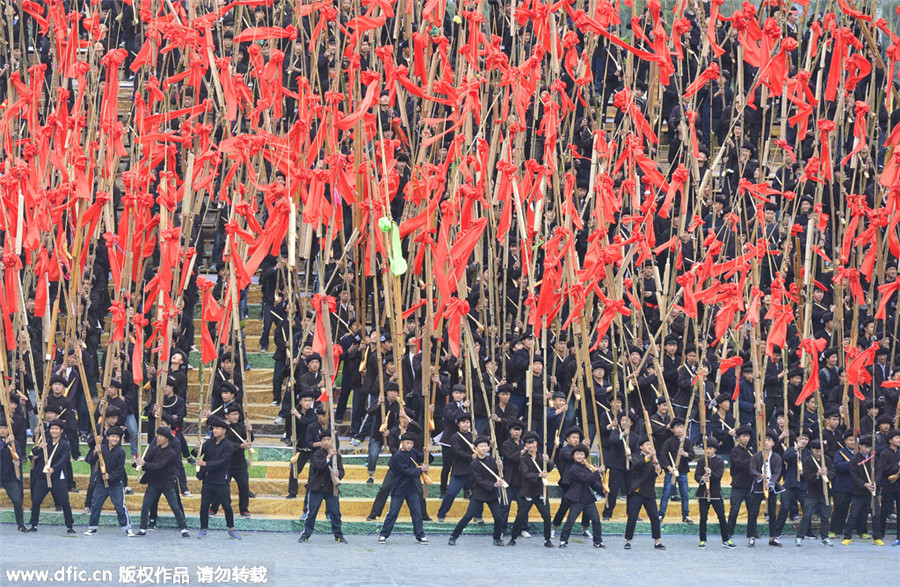 Miao ethnic group celebrates new year in SW China