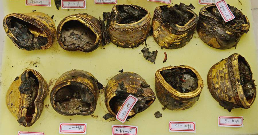 Unearthed gold cakes number rises to 285 at Haihunhou cemetery