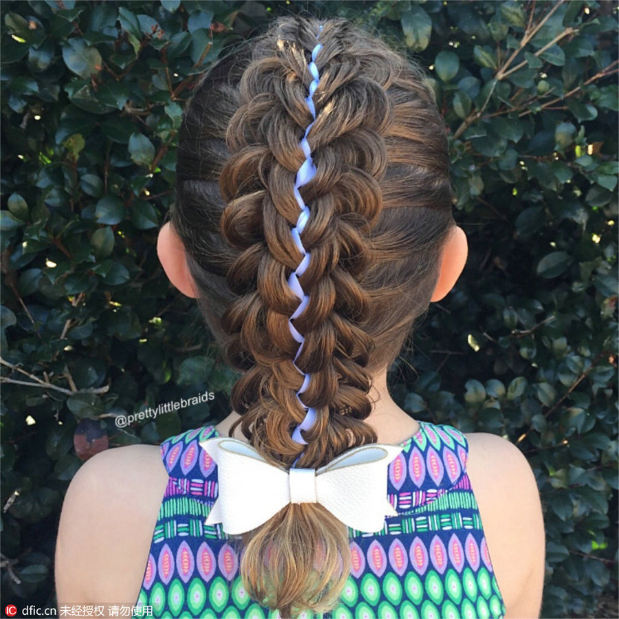 Fancy hair braids on little girl amaze social media