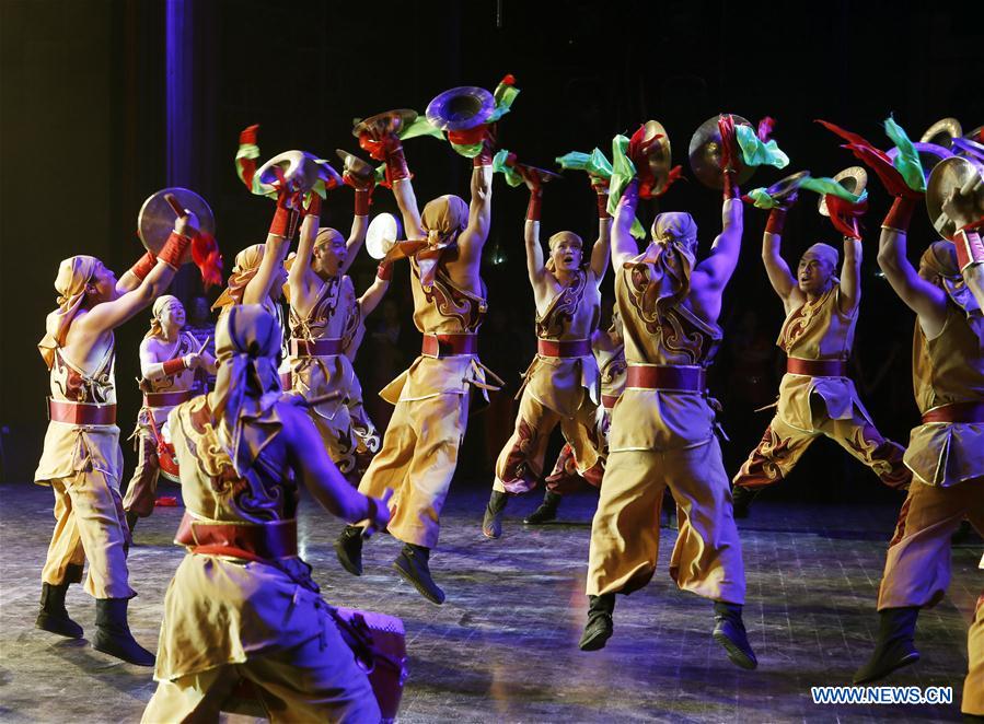 Drum and gong tournament held in China's Shanxi