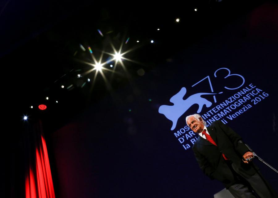 Actor Jean-Paul Belmondo receives Golden Lion award for lifetime achievement