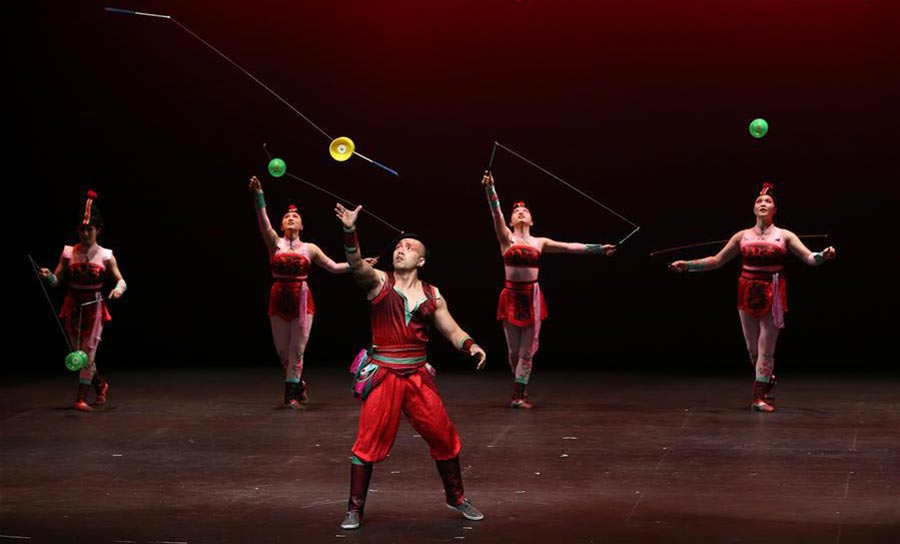 Acrobats from China perform in 'Dream Journey' in US