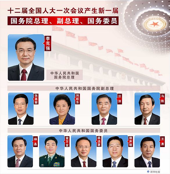 人代會決定國務院其他組成人員
