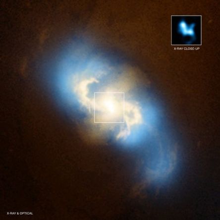 1.6億光年外旋渦星系發現超大質量黑洞(圖)