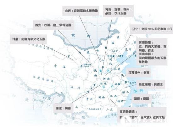 中國文物造假地圖公布 “作舊”形成產業
