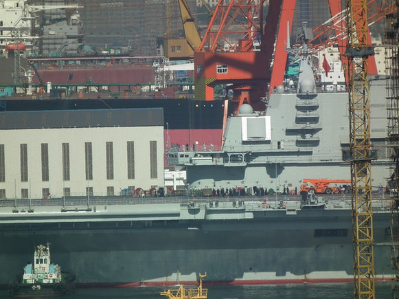 中國海軍遼寧號航母結束首航返回駐地