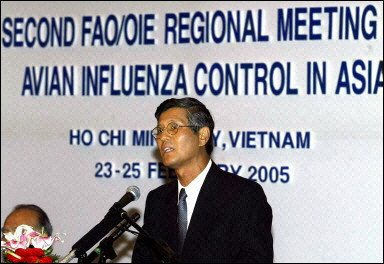 The WHO's Regional Director for Asia-Pacific, Dr Shigeru Omi. Bird flu still holds many mysteries which need to be unravelled before the deadly virus can be brought under control in Asia, experts have warned(AFP/File/Hoang Dinh Nam) 