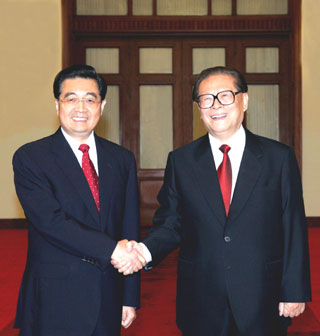 hu jintao,jiang zemin,china,power