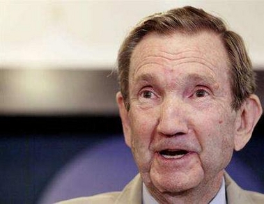 Former attorney general Ramsey Clark is shown on June 15, 2005. 