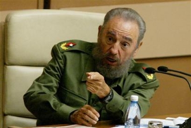 Cuban President Fidel Castro speaks during a Session of the Cuban Parliament, in the Palace of Conventions, Friday, Dec. 23, 2005, in Havana, Cuba.