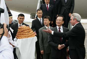 Premier Wen Jiabao in Kyrgyzstan