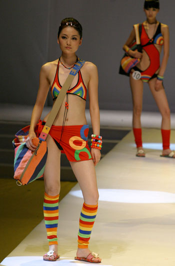 Swimwear show at Beijing Fashion Week