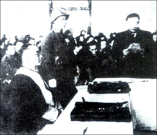 Japanese war criminals on trial in Nanjing