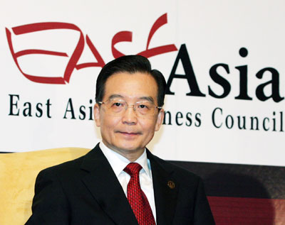 Wen: China's growth an opportunity for E. Asia