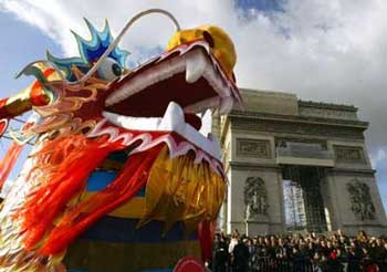 Champs Elysees celebrations