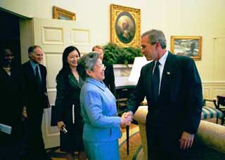 Bush meets with Chinese vice-premier